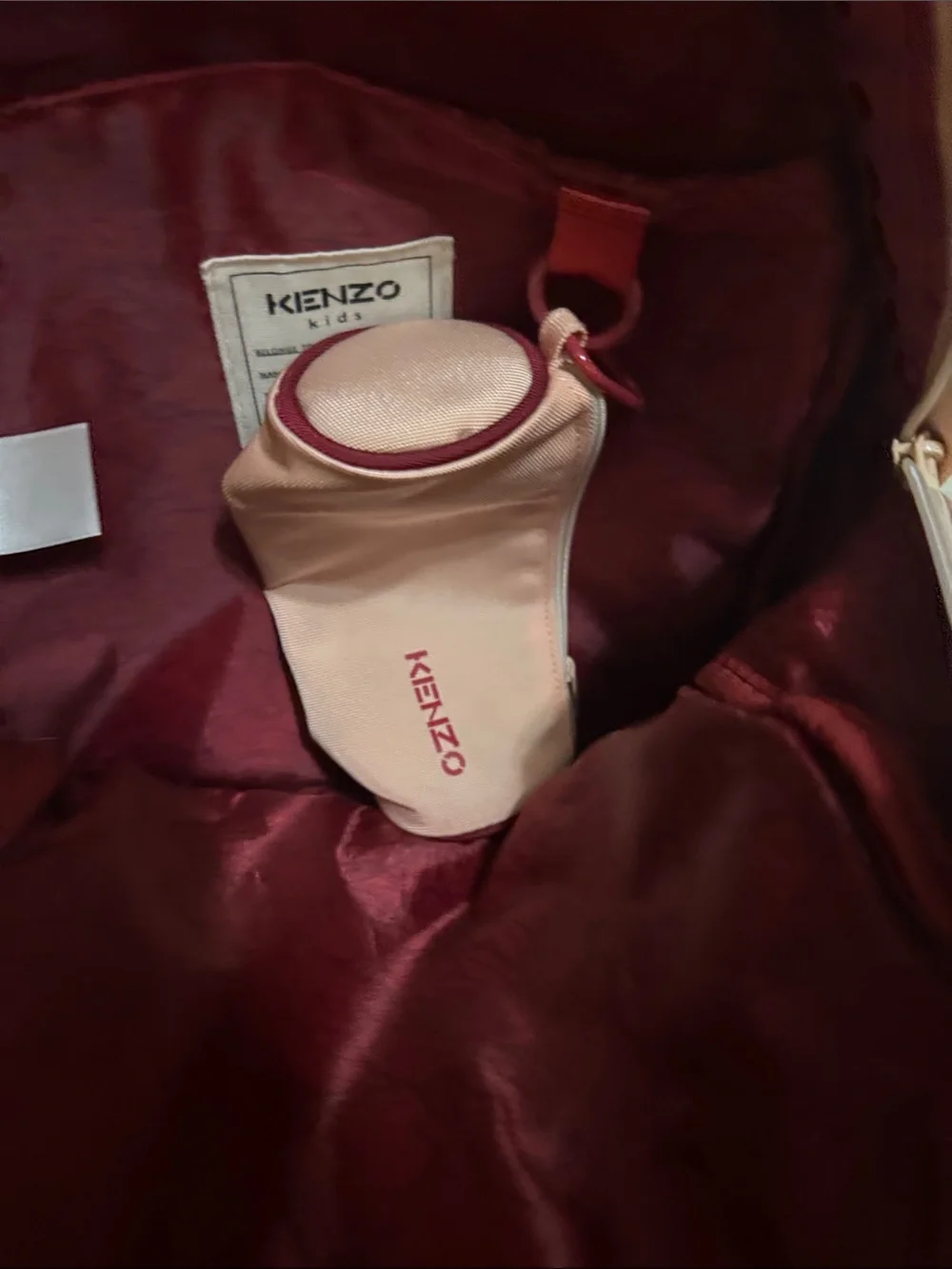 Kenzo Pink Tiger Embroidered Backpack